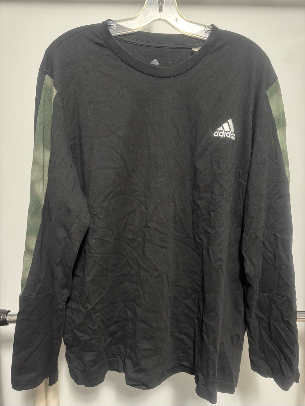 Adidas Men's Essentials Camouflage Printed Long Sleeve Tee